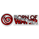 BORNOFWATER Clear Logo Sticker
