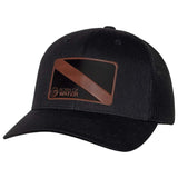 BORNOFWATER Dive Flag Leather Patch Hat