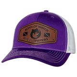 BORNOFWATER Dive Outfitters Hammerhead Shark Leather Patch Hat