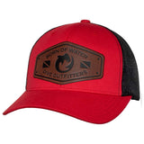 BORNOFWATER Dive Outfitters Hammerhead Shark Leather Patch Hat