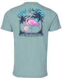 BORNOFWATER Flamingo Skeleton T-Shirt