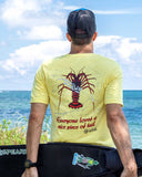 BORNOFWATER Scuba Diving T-Shirt: Lobster