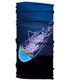 BORNOFWATER Neck Gaiter - Jellyfish vs Anglerfish