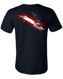 BORNOFWATER Scuba Dive Flag Streak T-Shirt