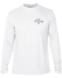 BORNOFWATER Spearfishing T-Shirt: UV Performance Long Sleeve: Skull & Spearguns