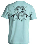 BORNOFWATER Spearfishing T-Shirt: Skull & Spearguns