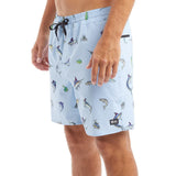 PELAGIC The Dockside Elastic Waist Boardshorts