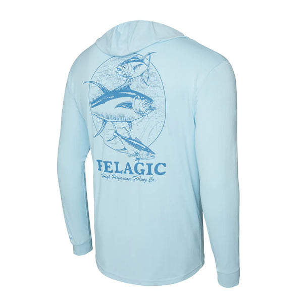 PELAGIC  Aquatek Tuna Trifecta Hooded Fishing Shirt