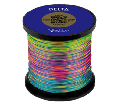 DELTA TEFLON 8 BRAID MULTI COLOR