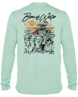 BORNOFWATER Hard Dock Life: Men's UV Rashguard Shirt