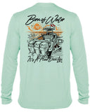 BORNOFWATER Hard Dock Life: Men's UV Rashguard Shirt