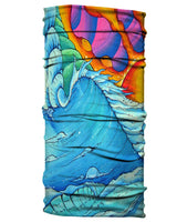 BORNOFWATER Neck Gaiter - Surf Wave