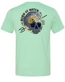BORNOFWATER Skull Wave T-Shirt