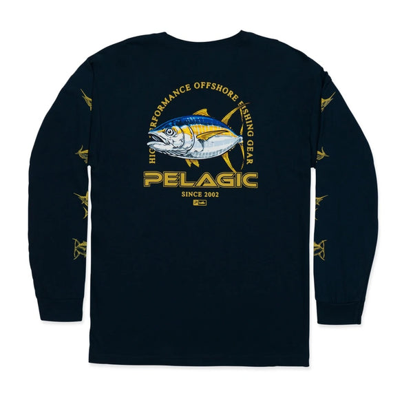 Flying Yellowfin Tuna Long Sleeve T-Shirt