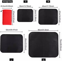 Double Sided Silicone High Temperature Resistance Portable Fireproof Grill Mat for Outdoors Camping