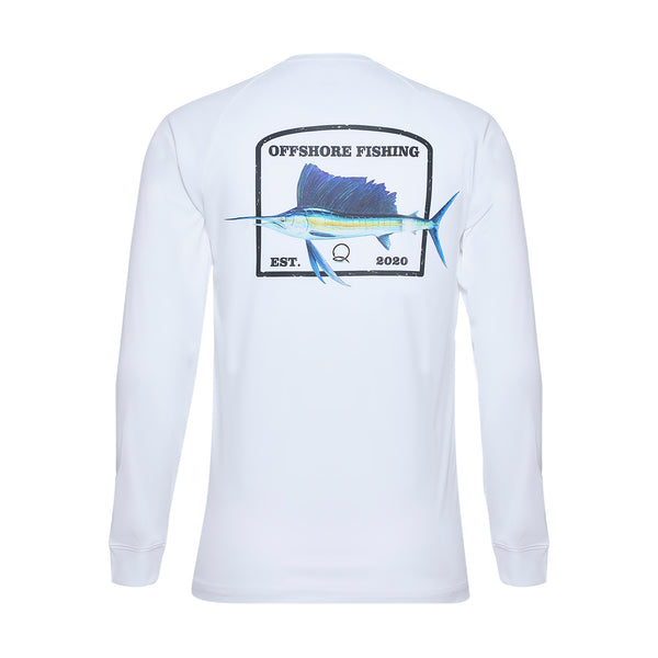 Qassar UPF50+ High Performance Full Sleeve Shirt - Sailfish White